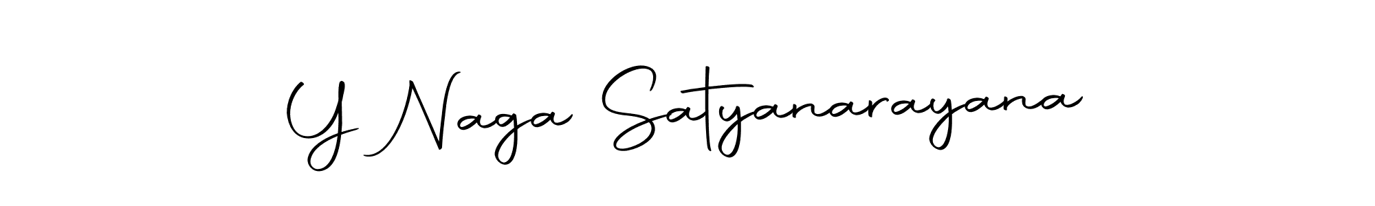 Create a beautiful signature design for name Y Naga Satyanarayana. With this signature (Autography-DOLnW) fonts, you can make a handwritten signature for free. Y Naga Satyanarayana signature style 10 images and pictures png