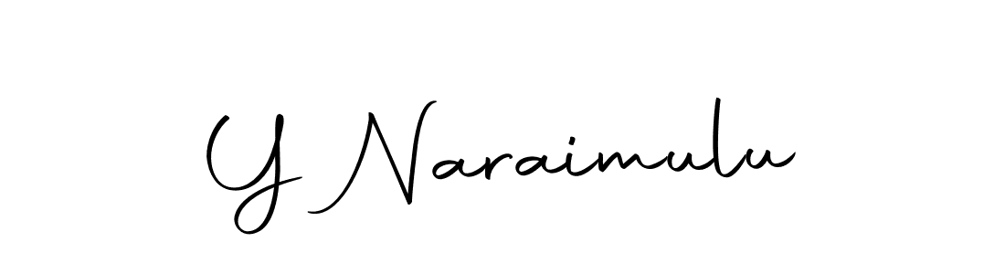 Design your own signature with our free online signature maker. With this signature software, you can create a handwritten (Autography-DOLnW) signature for name Y Naraimulu. Y Naraimulu signature style 10 images and pictures png