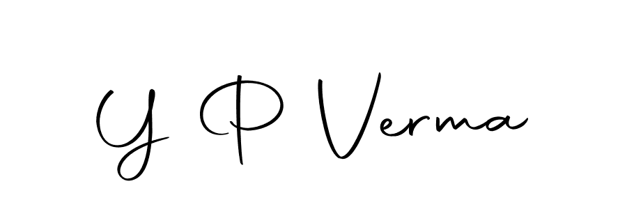 Design your own signature with our free online signature maker. With this signature software, you can create a handwritten (Autography-DOLnW) signature for name Y P Verma. Y P Verma signature style 10 images and pictures png