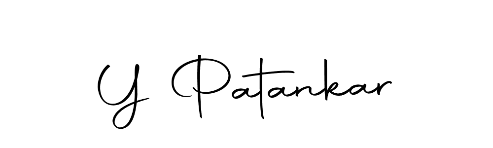 How to make Y Patankar name signature. Use Autography-DOLnW style for creating short signs online. This is the latest handwritten sign. Y Patankar signature style 10 images and pictures png