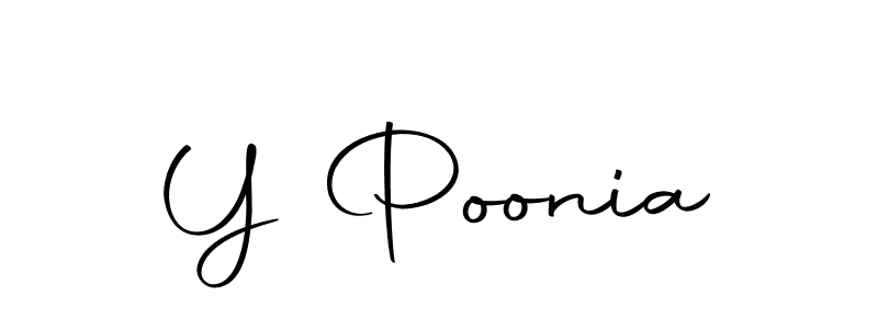 How to make Y Poonia name signature. Use Autography-DOLnW style for creating short signs online. This is the latest handwritten sign. Y Poonia signature style 10 images and pictures png