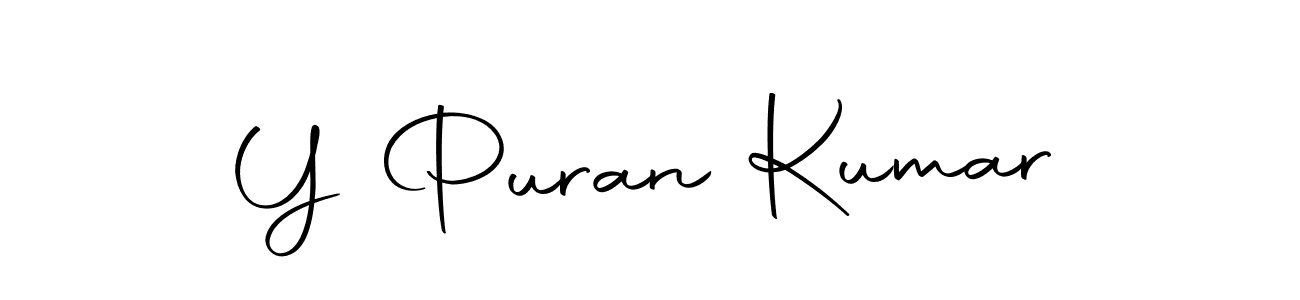 Design your own signature with our free online signature maker. With this signature software, you can create a handwritten (Autography-DOLnW) signature for name Y Puran Kumar. Y Puran Kumar signature style 10 images and pictures png