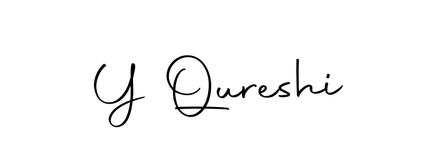 Make a beautiful signature design for name Y Qureshi. With this signature (Autography-DOLnW) style, you can create a handwritten signature for free. Y Qureshi signature style 10 images and pictures png