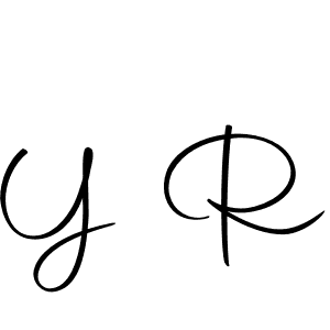 You should practise on your own different ways (Autography-DOLnW) to write your name (Y R) in signature. don't let someone else do it for you. Y R signature style 10 images and pictures png