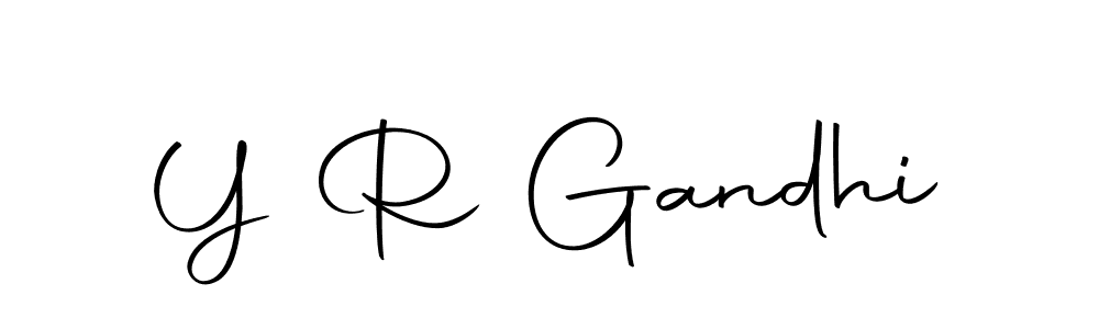 The best way (Autography-DOLnW) to make a short signature is to pick only two or three words in your name. The name Y R Gandhi include a total of six letters. For converting this name. Y R Gandhi signature style 10 images and pictures png