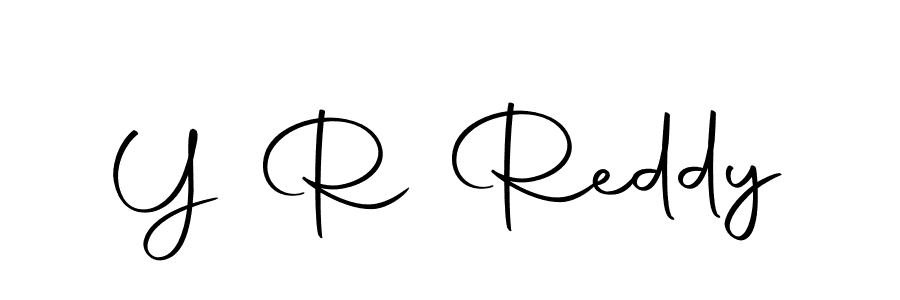 Create a beautiful signature design for name Y R Reddy. With this signature (Autography-DOLnW) fonts, you can make a handwritten signature for free. Y R Reddy signature style 10 images and pictures png