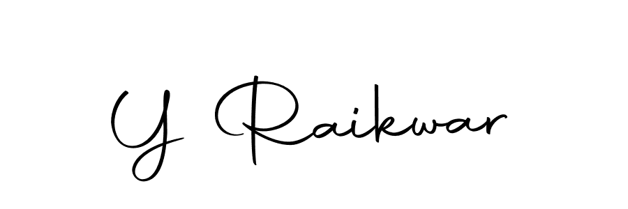 Create a beautiful signature design for name Y Raikwar. With this signature (Autography-DOLnW) fonts, you can make a handwritten signature for free. Y Raikwar signature style 10 images and pictures png