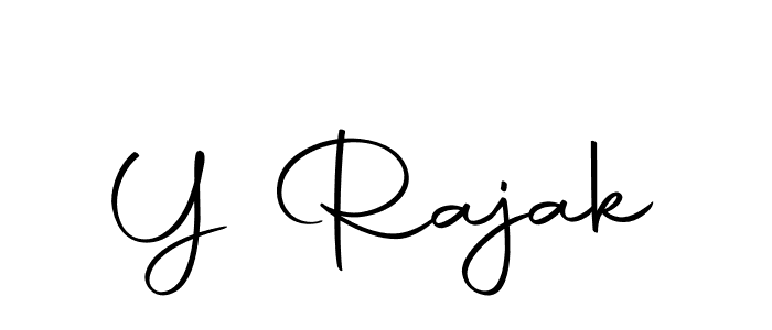 You should practise on your own different ways (Autography-DOLnW) to write your name (Y Rajak) in signature. don't let someone else do it for you. Y Rajak signature style 10 images and pictures png