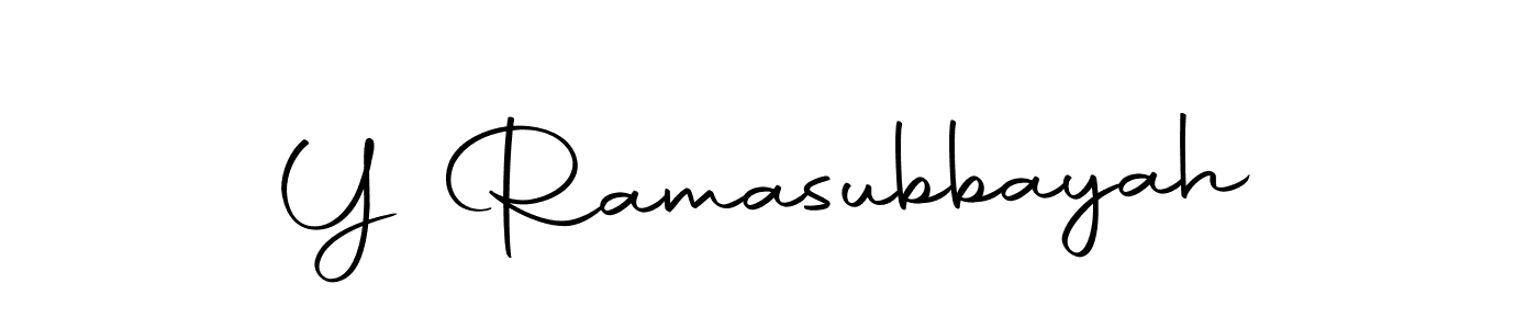 Also we have Y Ramasubbayah name is the best signature style. Create professional handwritten signature collection using Autography-DOLnW autograph style. Y Ramasubbayah signature style 10 images and pictures png