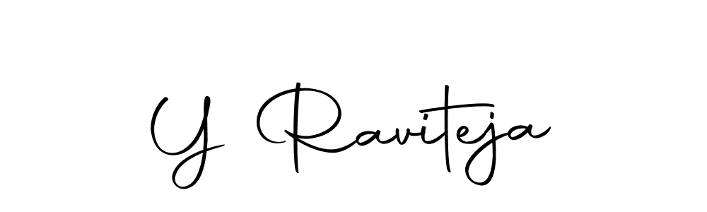 Use a signature maker to create a handwritten signature online. With this signature software, you can design (Autography-DOLnW) your own signature for name Y Raviteja. Y Raviteja signature style 10 images and pictures png