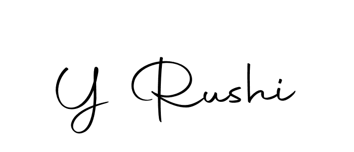 How to Draw Y Rushi signature style? Autography-DOLnW is a latest design signature styles for name Y Rushi. Y Rushi signature style 10 images and pictures png