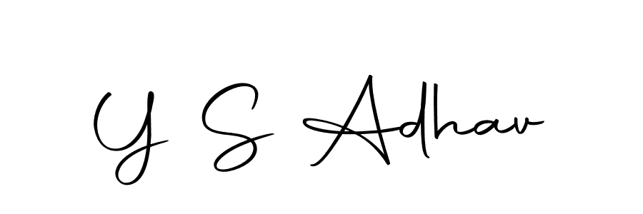 Create a beautiful signature design for name Y S Adhav. With this signature (Autography-DOLnW) fonts, you can make a handwritten signature for free. Y S Adhav signature style 10 images and pictures png