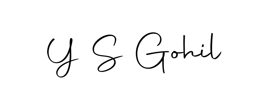 Y S Gohil stylish signature style. Best Handwritten Sign (Autography-DOLnW) for my name. Handwritten Signature Collection Ideas for my name Y S Gohil. Y S Gohil signature style 10 images and pictures png