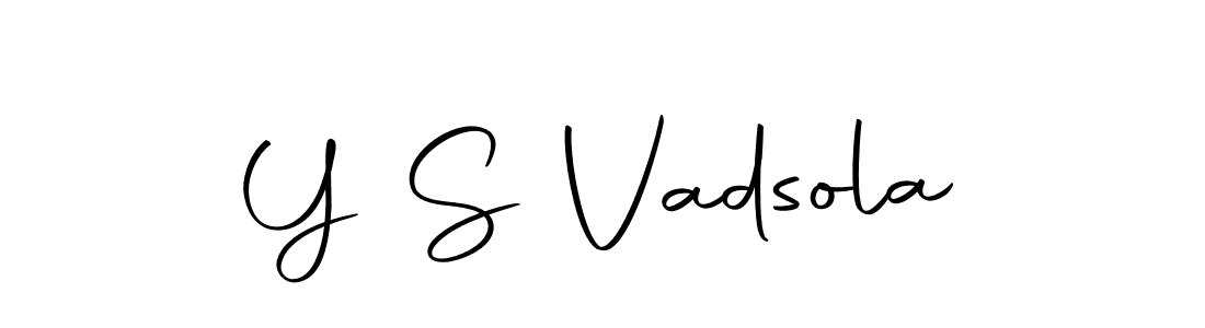 if you are searching for the best signature style for your name Y S Vadsola. so please give up your signature search. here we have designed multiple signature styles  using Autography-DOLnW. Y S Vadsola signature style 10 images and pictures png