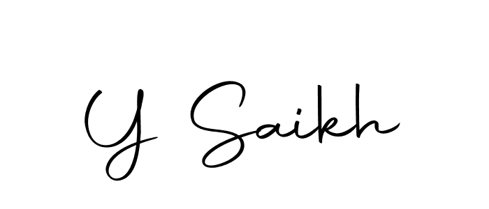 The best way (Autography-DOLnW) to make a short signature is to pick only two or three words in your name. The name Y Saikh include a total of six letters. For converting this name. Y Saikh signature style 10 images and pictures png