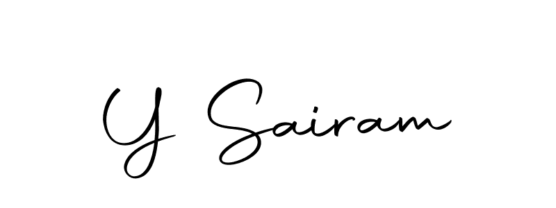 You should practise on your own different ways (Autography-DOLnW) to write your name (Y Sairam) in signature. don't let someone else do it for you. Y Sairam signature style 10 images and pictures png