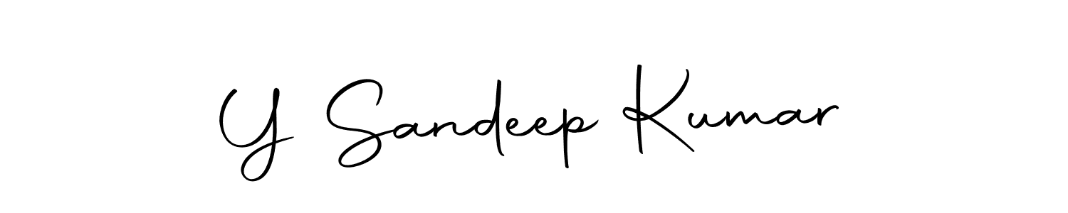 Make a short Y Sandeep Kumar signature style. Manage your documents anywhere anytime using Autography-DOLnW. Create and add eSignatures, submit forms, share and send files easily. Y Sandeep Kumar signature style 10 images and pictures png