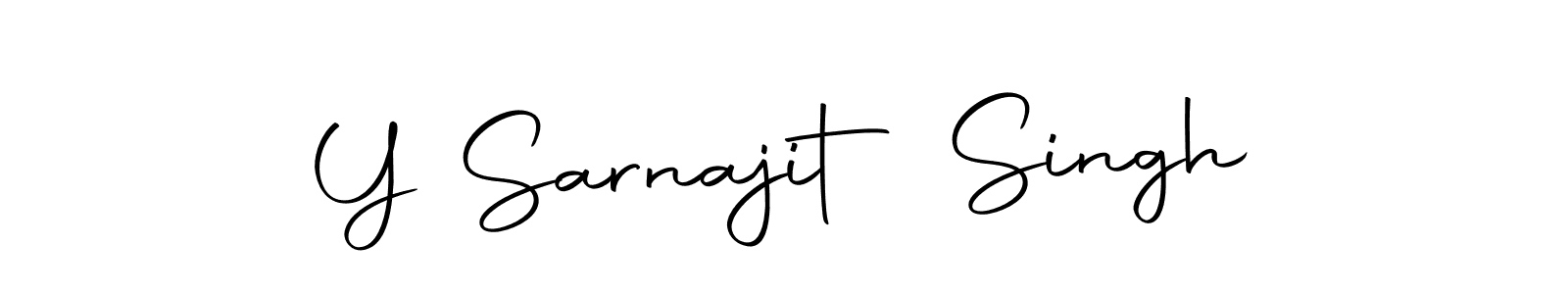 Create a beautiful signature design for name Y Sarnajit Singh. With this signature (Autography-DOLnW) fonts, you can make a handwritten signature for free. Y Sarnajit Singh signature style 10 images and pictures png