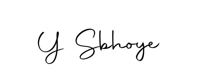 How to make Y Sbhoye name signature. Use Autography-DOLnW style for creating short signs online. This is the latest handwritten sign. Y Sbhoye signature style 10 images and pictures png