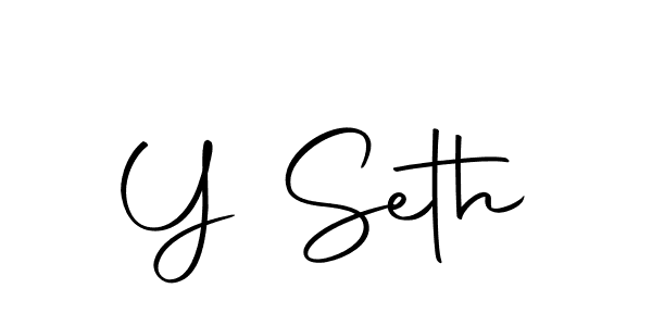 Create a beautiful signature design for name Y Seth. With this signature (Autography-DOLnW) fonts, you can make a handwritten signature for free. Y Seth signature style 10 images and pictures png