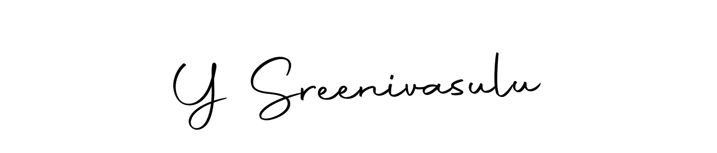 Also we have Y Sreenivasulu name is the best signature style. Create professional handwritten signature collection using Autography-DOLnW autograph style. Y Sreenivasulu signature style 10 images and pictures png