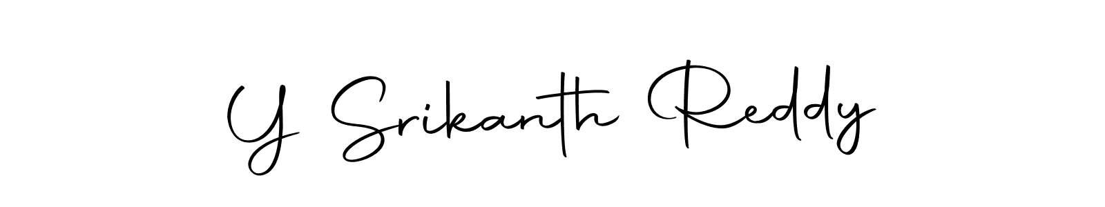 Make a beautiful signature design for name Y Srikanth Reddy. Use this online signature maker to create a handwritten signature for free. Y Srikanth Reddy signature style 10 images and pictures png
