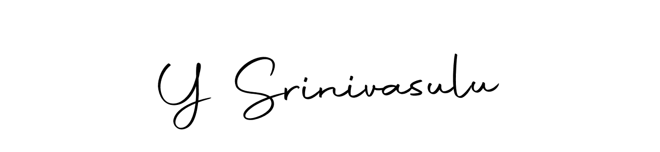 Design your own signature with our free online signature maker. With this signature software, you can create a handwritten (Autography-DOLnW) signature for name Y Srinivasulu. Y Srinivasulu signature style 10 images and pictures png