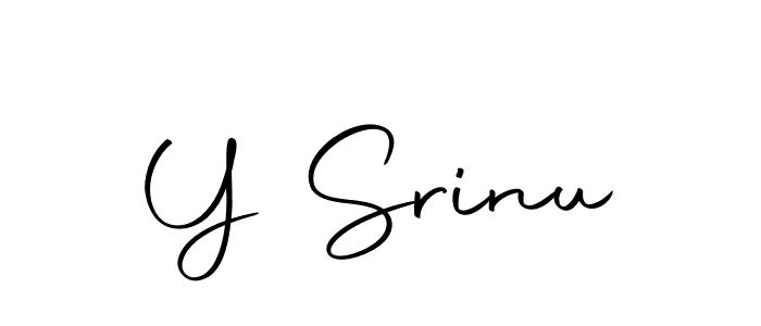 How to make Y Srinu name signature. Use Autography-DOLnW style for creating short signs online. This is the latest handwritten sign. Y Srinu signature style 10 images and pictures png
