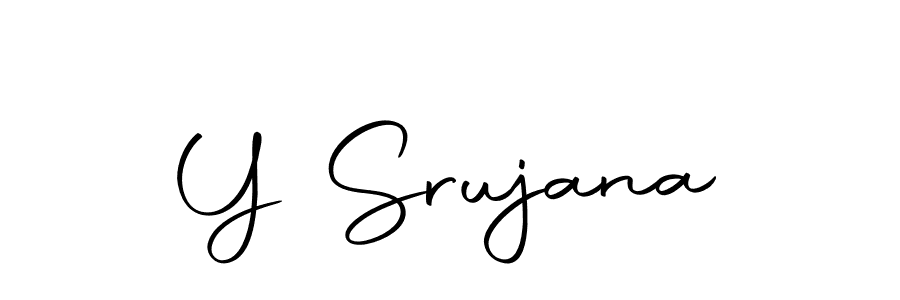 Y Srujana stylish signature style. Best Handwritten Sign (Autography-DOLnW) for my name. Handwritten Signature Collection Ideas for my name Y Srujana. Y Srujana signature style 10 images and pictures png