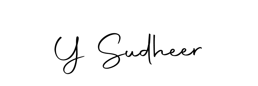 Make a short Y Sudheer signature style. Manage your documents anywhere anytime using Autography-DOLnW. Create and add eSignatures, submit forms, share and send files easily. Y Sudheer signature style 10 images and pictures png