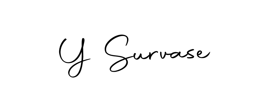 Create a beautiful signature design for name Y Survase. With this signature (Autography-DOLnW) fonts, you can make a handwritten signature for free. Y Survase signature style 10 images and pictures png