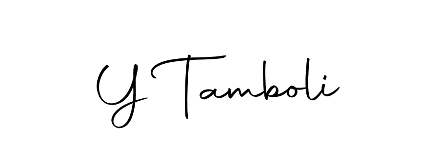 Make a beautiful signature design for name Y Tamboli. With this signature (Autography-DOLnW) style, you can create a handwritten signature for free. Y Tamboli signature style 10 images and pictures png