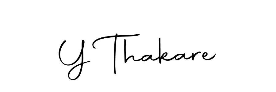 Design your own signature with our free online signature maker. With this signature software, you can create a handwritten (Autography-DOLnW) signature for name Y Thakare. Y Thakare signature style 10 images and pictures png