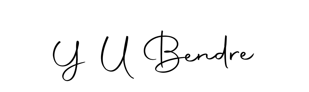 Use a signature maker to create a handwritten signature online. With this signature software, you can design (Autography-DOLnW) your own signature for name Y U Bendre. Y U Bendre signature style 10 images and pictures png