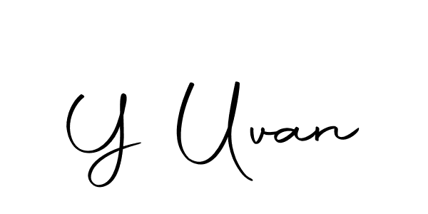 Here are the top 10 professional signature styles for the name Y Uvan. These are the best autograph styles you can use for your name. Y Uvan signature style 10 images and pictures png