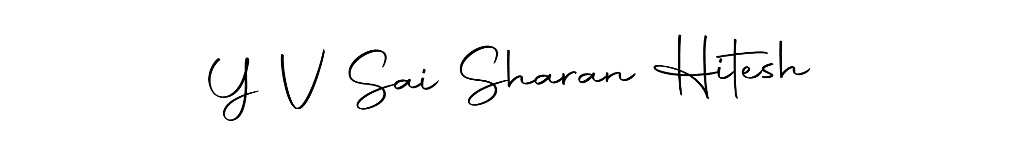 Use a signature maker to create a handwritten signature online. With this signature software, you can design (Autography-DOLnW) your own signature for name Y V Sai Sharan Hitesh. Y V Sai Sharan Hitesh signature style 10 images and pictures png