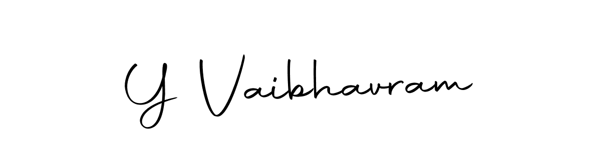 Also we have Y Vaibhavram name is the best signature style. Create professional handwritten signature collection using Autography-DOLnW autograph style. Y Vaibhavram signature style 10 images and pictures png