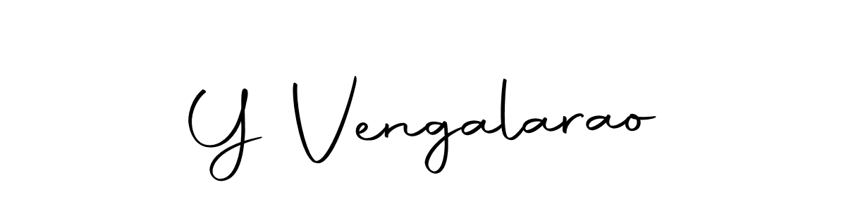 How to make Y Vengalarao name signature. Use Autography-DOLnW style for creating short signs online. This is the latest handwritten sign. Y Vengalarao signature style 10 images and pictures png