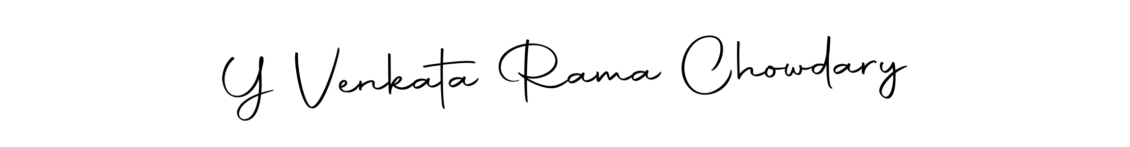 Create a beautiful signature design for name Y Venkata Rama Chowdary. With this signature (Autography-DOLnW) fonts, you can make a handwritten signature for free. Y Venkata Rama Chowdary signature style 10 images and pictures png