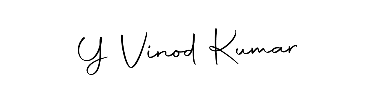 Design your own signature with our free online signature maker. With this signature software, you can create a handwritten (Autography-DOLnW) signature for name Y Vinod Kumar. Y Vinod Kumar signature style 10 images and pictures png