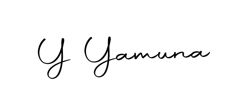 Create a beautiful signature design for name Y Yamuna. With this signature (Autography-DOLnW) fonts, you can make a handwritten signature for free. Y Yamuna signature style 10 images and pictures png