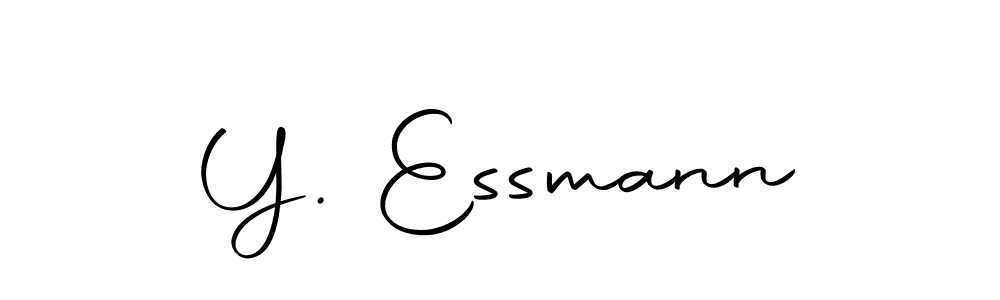 Make a beautiful signature design for name Y. Essmann. With this signature (Autography-DOLnW) style, you can create a handwritten signature for free. Y. Essmann signature style 10 images and pictures png