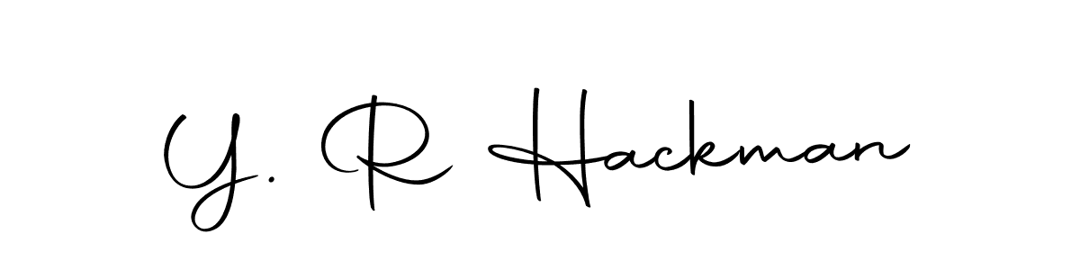 How to make Y. R Hackman signature? Autography-DOLnW is a professional autograph style. Create handwritten signature for Y. R Hackman name. Y. R Hackman signature style 10 images and pictures png