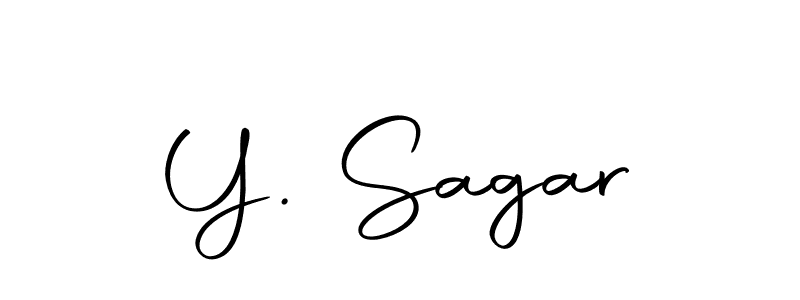 Design your own signature with our free online signature maker. With this signature software, you can create a handwritten (Autography-DOLnW) signature for name Y. Sagar. Y. Sagar signature style 10 images and pictures png