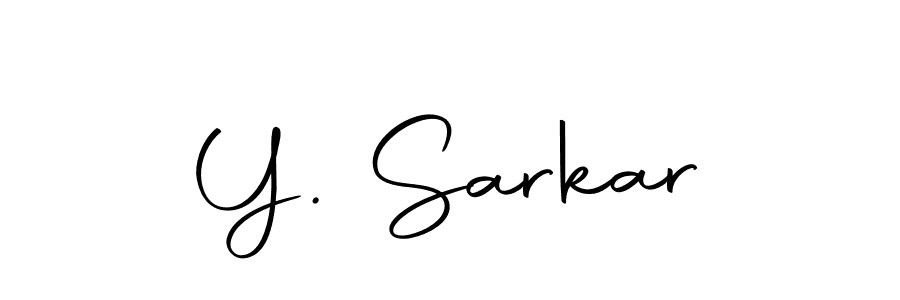 Y. Sarkar stylish signature style. Best Handwritten Sign (Autography-DOLnW) for my name. Handwritten Signature Collection Ideas for my name Y. Sarkar. Y. Sarkar signature style 10 images and pictures png