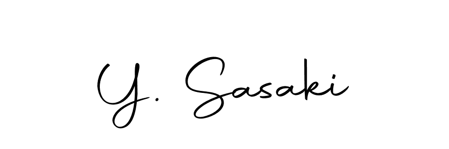 Y. Sasaki stylish signature style. Best Handwritten Sign (Autography-DOLnW) for my name. Handwritten Signature Collection Ideas for my name Y. Sasaki. Y. Sasaki signature style 10 images and pictures png