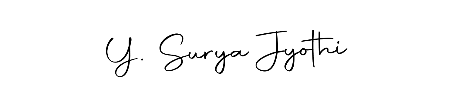 Y. Surya Jyothi stylish signature style. Best Handwritten Sign (Autography-DOLnW) for my name. Handwritten Signature Collection Ideas for my name Y. Surya Jyothi. Y. Surya Jyothi signature style 10 images and pictures png