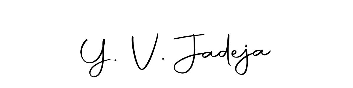 How to Draw Y. V. Jadeja signature style? Autography-DOLnW is a latest design signature styles for name Y. V. Jadeja. Y. V. Jadeja signature style 10 images and pictures png