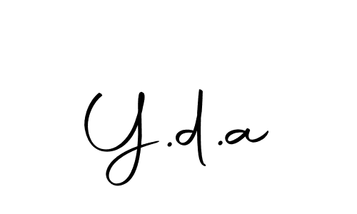 The best way (Autography-DOLnW) to make a short signature is to pick only two or three words in your name. The name Y.d.a include a total of six letters. For converting this name. Y.d.a signature style 10 images and pictures png