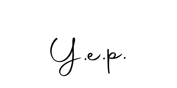 Create a beautiful signature design for name Y.e.p.. With this signature (Autography-DOLnW) fonts, you can make a handwritten signature for free. Y.e.p. signature style 10 images and pictures png